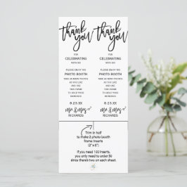 フォトブースのフレーム挿入 |ブラシスクリプト(黒)