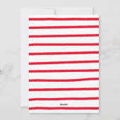 フォトブースのホリデーカード - キャンディーケーン レッド シーズンカード (裏面)