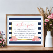 フォトブースのポスター署名 |ミッドナイト赤面牡丹 ポスター