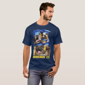 フォトブースの犬と猫の卒業生 Tシャツ (正面フル)