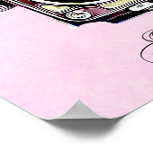 フォトブースの看板, ピンクのヴィンテージカメラ ポスター (角)