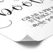 フォトブースの結婚式看板 - 小道具を取ってポーズを決めよう ポスター (角)