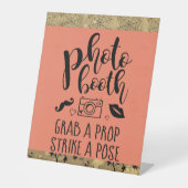 フォトブースカスタムPハロウィン結婚のプロップ 台座サイン (正面)