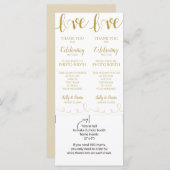 フォトブースカード |ラブスクリプト – 金ゴールド&ベージュ (正面/裏面)