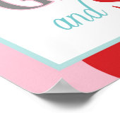 フォトブースサインカーニバル回路誕生日R ポスター (角)