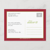 フォトブーススタイルホリデーフォトカードポストカード シーズンポストカード (裏面)