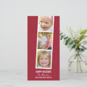 フォトブーススタイルホリデーフォトカード シーズンカード (スタンド正面)