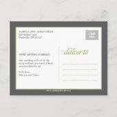 フォトブーススタイル日付カードの保存 案内ポストカード (裏面)