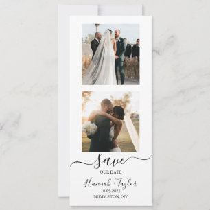 フォトブースストリップ結婚式の日付を保存