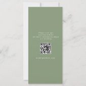 フォトブースストリップQRセージ結婚式の日付を保存 (裏面)