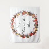 フォトブースデコール、結婚クリスマスのバックドロップ タペストリー (正面)