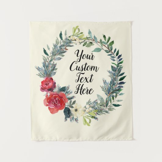 フォトブースデコール、結婚クリスマスのバックドロップ タペストリー (正面)