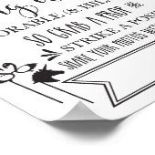 フォトブースハッシュタグウェディングパーティーサイン8x10 ポスター (角)