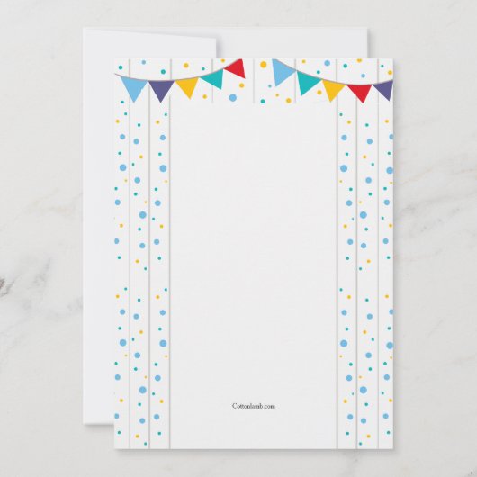 フォトブースパーティー招待状 招待状 (裏面)