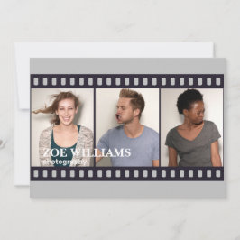 フォトブースフィルムストリップ写真 招待状