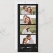 フォトブースブックマークウェディング日付の保存 セーブザデート (正面)