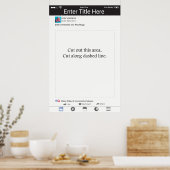 フォトブースプロップフレームソーシャルメディアデザイン ポスター (キッチン)