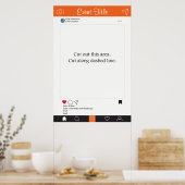 フォトブースプロップフレームポスターオランとブラック ポスター (キッチン)