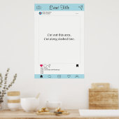 フォトブースプロップフレームポスターソーシャルメディアデザイン ポスター (キッチン)