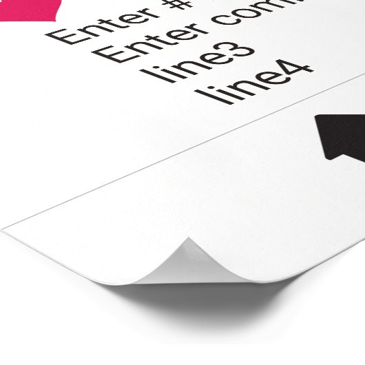 フォトブースプロップフレームポスターソーシャルメディアデザイン ポスター (角)