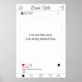 フォトブースプロップフレームポスターソーシャルメディアデザイン ポスター (正面)