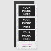 フォトブースマグネットかわいいイースター | 3写真 (正面/裏面)