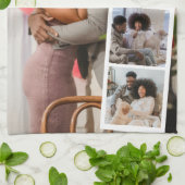 フォトブースモダン5パーソナライズされた キッチンタオル (折り畳み)