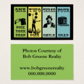 フォトブース会社のイベントヴィンテージ (正面&裏面)