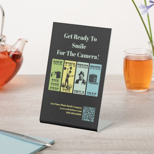 フォトブース会社のイベントヴィンテージ 台座サイン (インサイチュ)