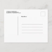 フォトブース写真おもしろい保存日時 案内ポストカード (裏面)