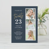 フォトブース卒業発表招待状 招待状 (スタンド正面)