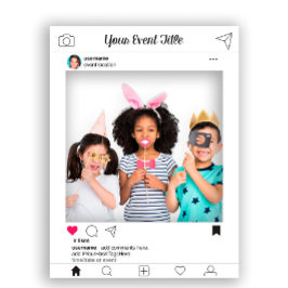 フォトブース小道具フレームポスター ソーシャルメディアデザイン ポスター