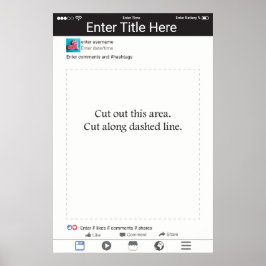 フォトブース小道具フレーム ソーシャルメディアデザイン ポスター