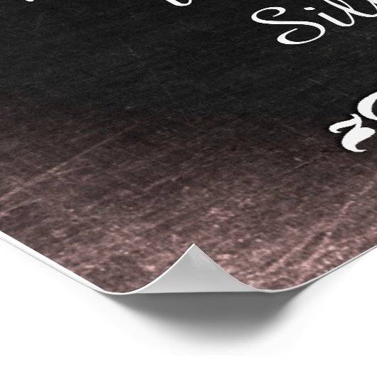 フォトブース用の結婚式看板、チョークボードスタイル ポスター (角)