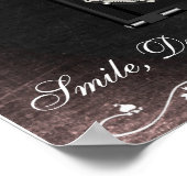 フォトブース用の結婚式看板、黒板スタイル ポスター (角)