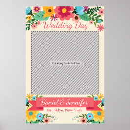 フォトブース用ウェディングパーティープロップポスター ポスター