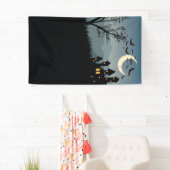 フォトブース用ハローウィンパーティ背景 横断幕 (インサイチュ)