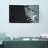 フォトブース用ハローウィンパーティ背景 横断幕 (トレードショー)