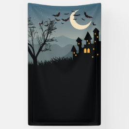 フォトブース用ハローウィンパーティ背景 横断幕