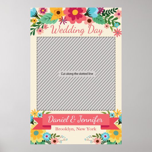 フォトブース用結婚式パーティープロップポスター ポスター (正面)