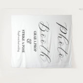 フォトブース白黒結婚ズ タペストリー (正面(横))