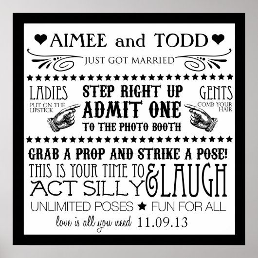 フォトブース看板 ポスター (正面)