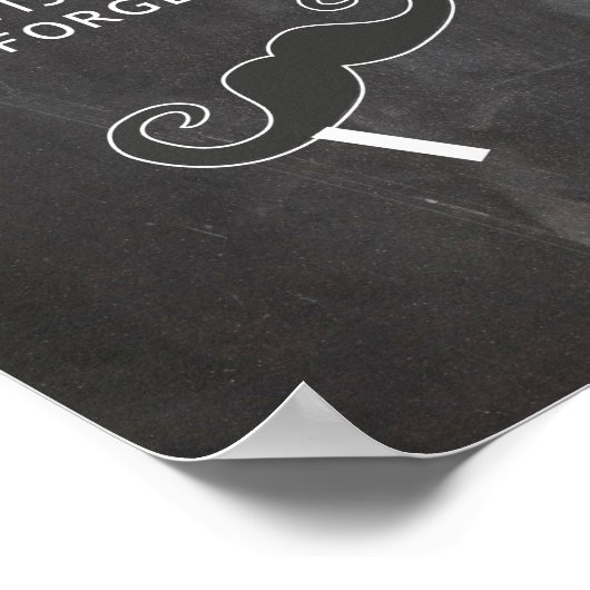 フォトブース看板 - 小道具の黒板を手に取って ポスター (角)