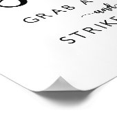 フォトブース結婚のサイン |書モダン道 ポスター (角)