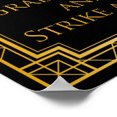 フォトブース結婚のサイン | Gatsbyアールデコ ポスター (角)