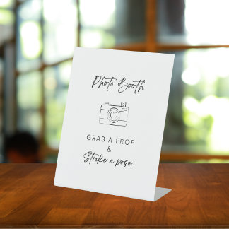 フォトブース結婚の婚約パーティ天板 台座サイン