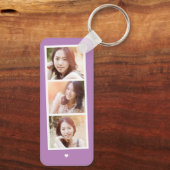 フォトブース編集可能カラーカスタムフォトキーチェーン キーホルダー (裏面)