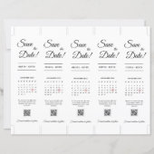 フォトブース2x7"日付のストリップ結婚を保存 (裏面)