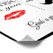 フォトブース ウェディングまたはパーティーサイン ポスター (角)