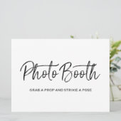 フォトブース ウェディングサイン | スタイリッシュレターズ 招待状 (スタンド正面)